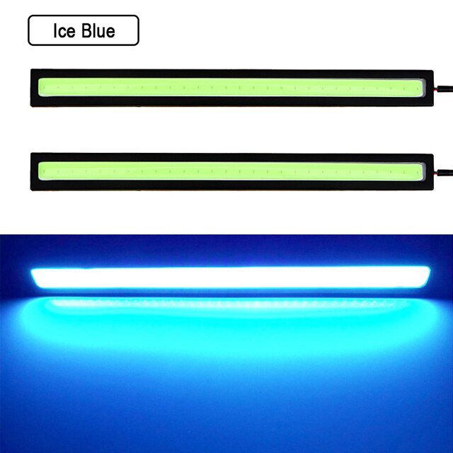2-PCS-17CM-Car-LED-Light-COB-DRL-Driving-Daytime-Running-Lights-12V-7000K-White-Bar-Aluminum-Stripes