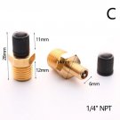 2pcs/pack-M10/1/8''/1/4''-NPT-MPT-Brass-Air-Compressor-Tank-Fill-Valve-Double-Head-Standard-Valve-Co