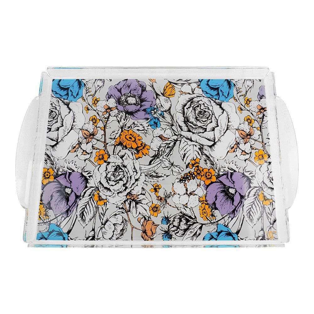 Urban Trends Crystal Serving Tray, Large, CT-02