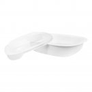 Corelle Oblong Dish White With Plastic Cover, 2.83 Liter, D-96-N