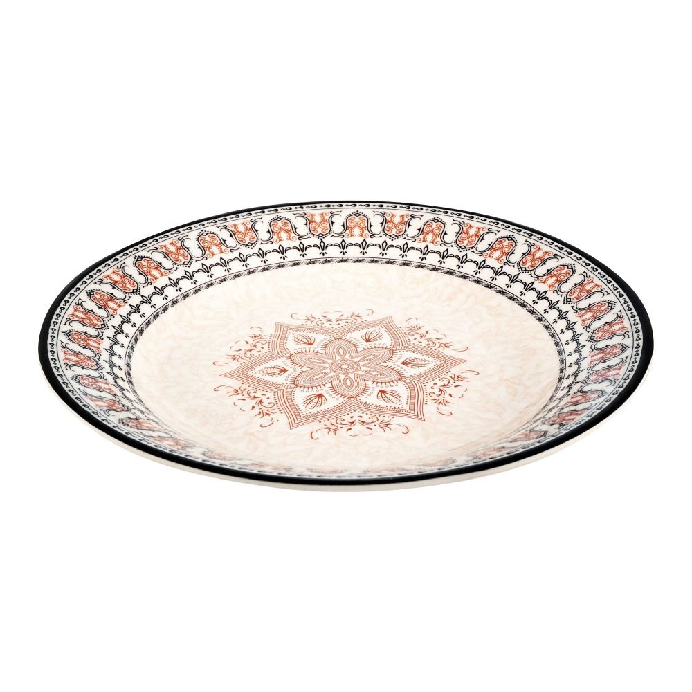 Sky Melamine Flat Plate, Black, 10 Inches