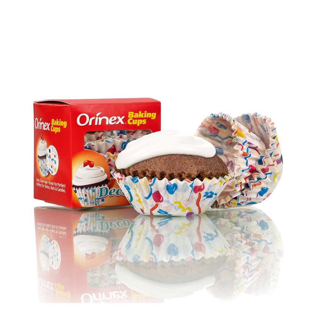 Orinex Baking Cups, Deco, 100-Pack