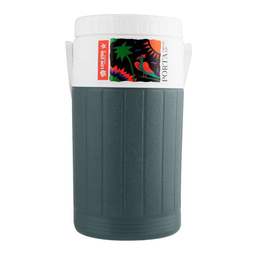 Lion Star Porta Drink Jar Thermos, Green, 2 Liters, D-24