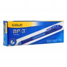 Dollar BP-3 Ball Pen F 0.7 Blue 10-Pack, BP 3F, Blue