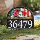 Interchangeable Four Seasons Magnet Home Address Marker Garden Stake