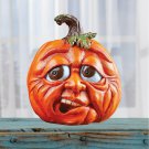 Scared Expression Pumpkin Halloween Tabletop Centerpiece Decoration