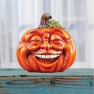 Adorable Laughing Expression Pumpkin Halloween Tabletop Centerpiece Decoration