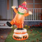 "Happy Fall" Thanksgiving Rotating Scarecrow Yard Inflatable