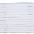 12 PCS Cotton Washcloths 13x13 Premium Hotel Quality Luxury - WHITE