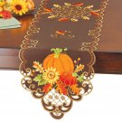 Embroidered Fall Pumpkin Table Linens Table Runner