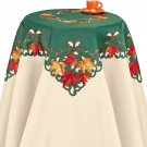 Lovely Embroidered Maple Leaf Table Linens Tablecloth