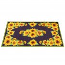 Beautiful Bright Sunflowers Skid-Resistant Accent Rug