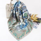 Twill Silk Wrap Square Scarf Jewelry Print Hijab Head Neck Kerchief 35" Elegant Women