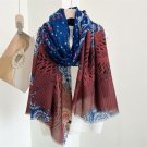 300S Cashmere Scarf Wrap Shawl Tree Print Soft Thin Delicate 200X100Cm Elegant Women