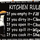 Fat Chef Kitchen Rules Wall Art Hanger Cucina Bistro Wood Plaque Sign Decor