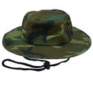 Bucket Hat Fishing Camping Safari Boonie Sun Brim Summer Cap Unisex Cotton Color Camo Woodland