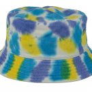 Unisex Bucket Hat Cotton Boonie Visor Hunting Fishing Summer Cap L/XL Tie Dye - H