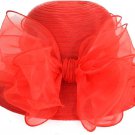 Lady Derby Cloche Hat Bow Bucket Wedding Bowler Hats Color Red