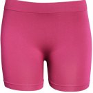 Women's Workout Seamless Layering Biker Boy Shorts Pink