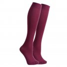 Women Trouser Socks Knee High Dress Sheer Comfort Band With Spandex Size 9-16 Color Burgundy