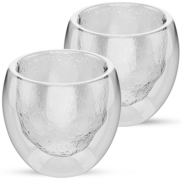 Double Walled Espresso Glasses Set Of 2 Espresso Cups 2Ounces/70Ml