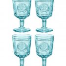 Stemware Drinking Glass Set Of 4 10.75 Oz - Light Blue Drinkware