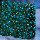 150 Count Solar Powered Led Winter Blue Outdoor Garden String Lights Christmas Decor Decoration