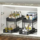 2-Tier Sliding Cabinet Basket Drawer, Multi-Purpose Under Sink Organizers