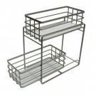 Under Vanity Two Tier Slide Out Utility Storage Bin