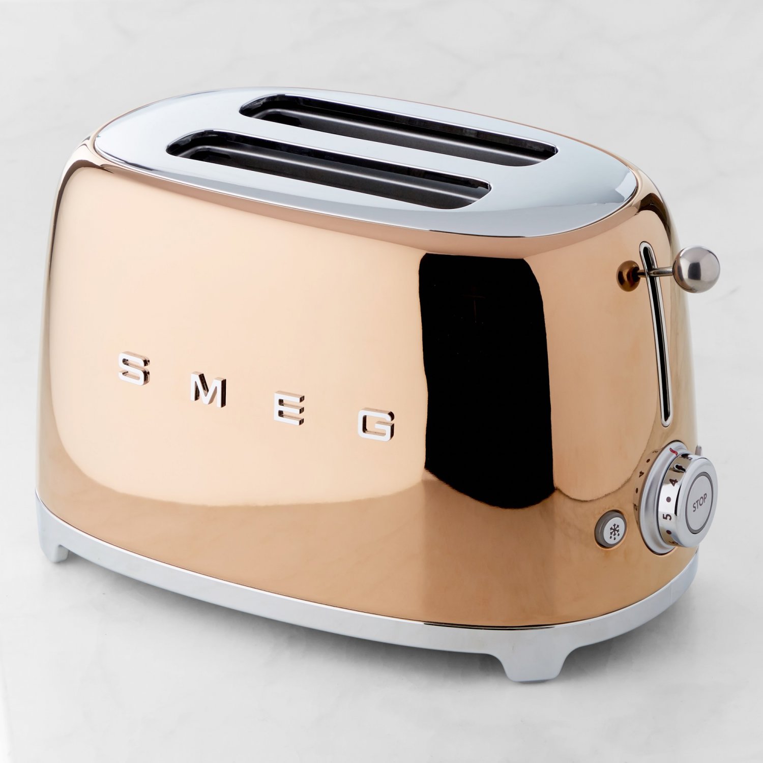 Smeg 2Slice Toaster, color Matte Copper
