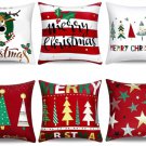 6 Pillow Cases for Christmas Home Decoration Living Room Sofa 18x18 Cover