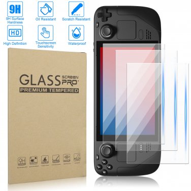 3Pcs for Steam Deck Tempered Glass Screen Protector Film Game Console Protective