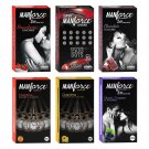 Manforce Multi-Variant Flavoured Condoms - 10 Pieces, (Pack of 6), Transparent, Large