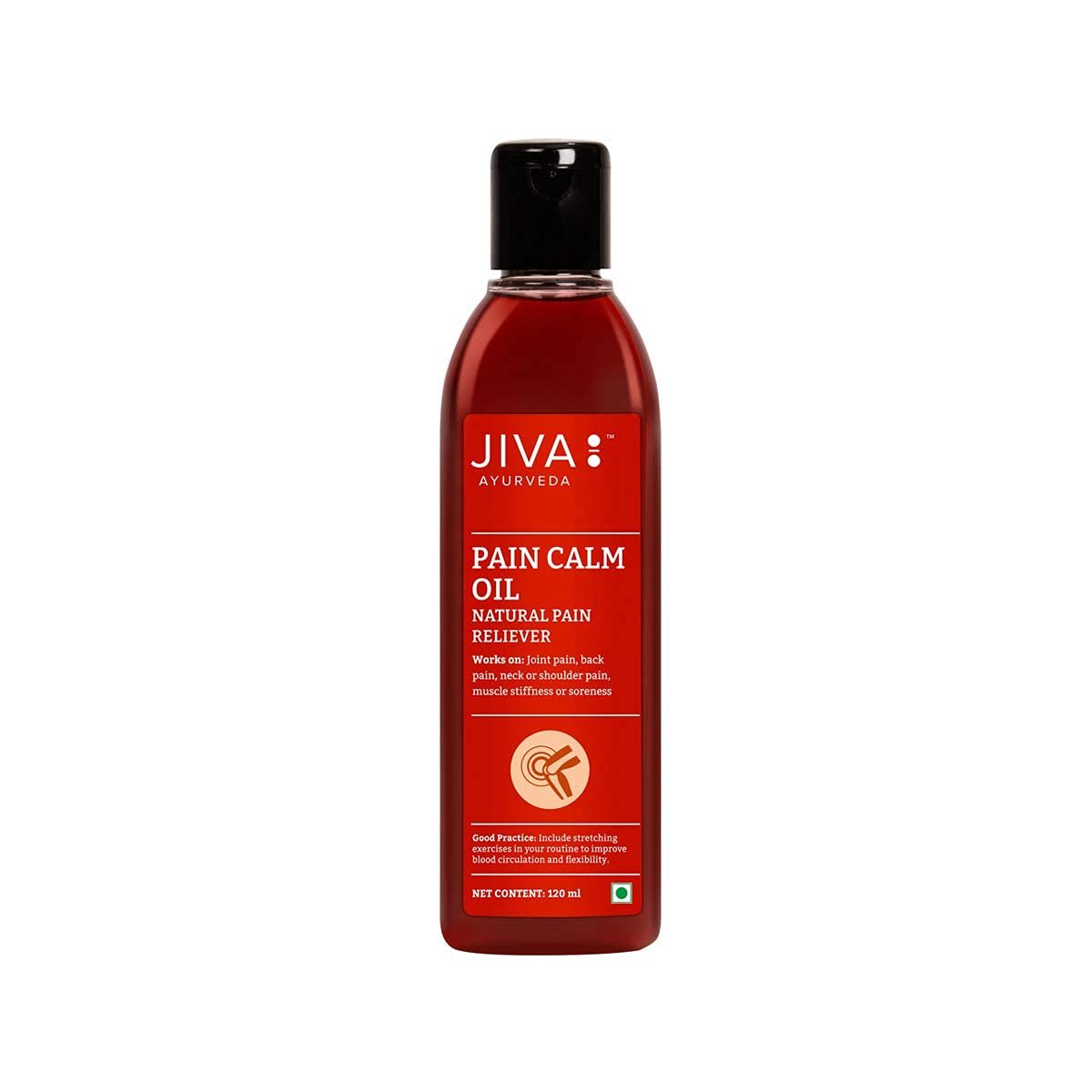 Jiva Ayurveda 's Pain Calm Oil Relief From Muscular & Joint Pain - 120 ml | (Pack of 1)