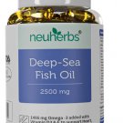 Deep Sea Fish Oil - Omega 3 Supplement Triple Strength 2500 MG for Heart, Brain & Muscle Function