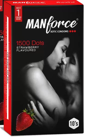 MANFORCE Strawberry ( Set of 3) Condom  (Set of 3, 30 Sheets)