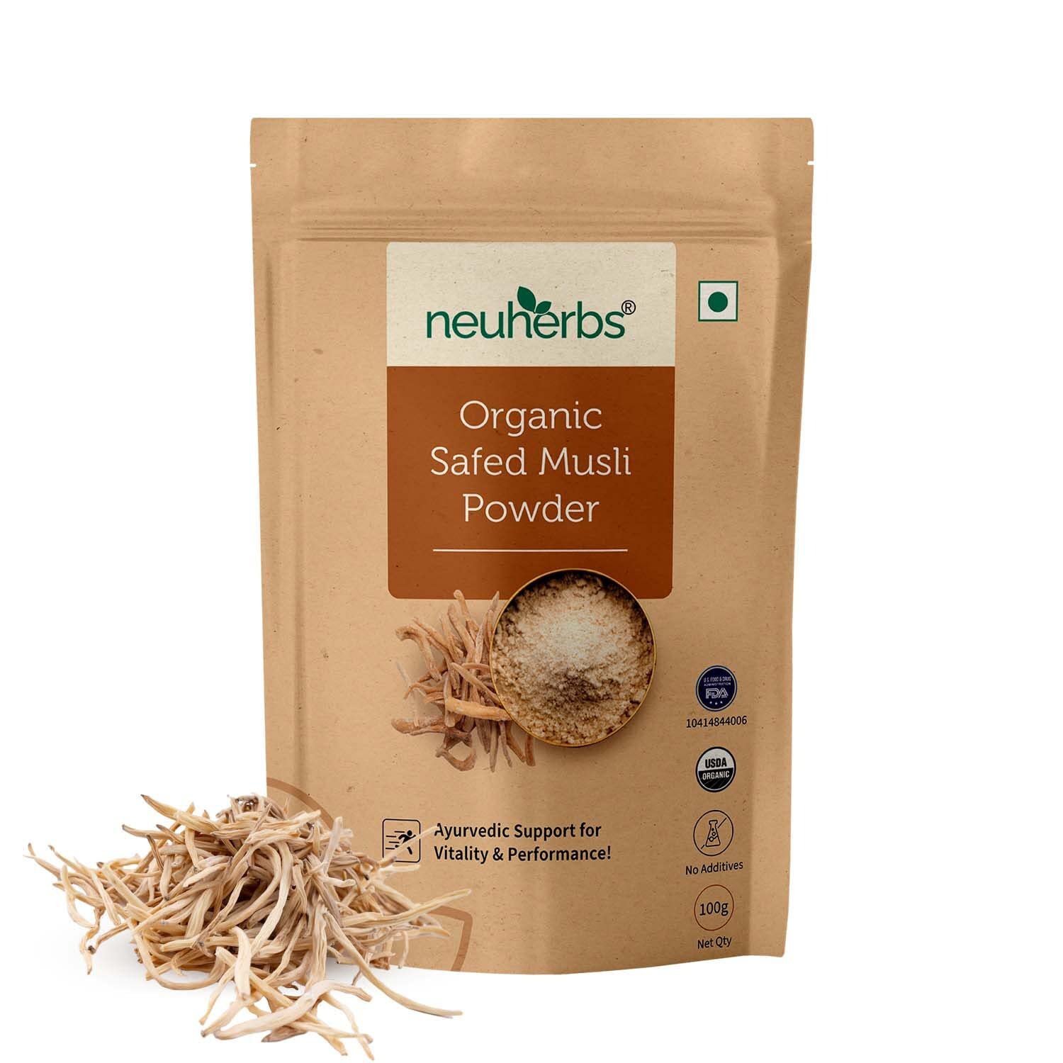 Organic Safed Musli Root Powder | Ayurvedic Support for Vitality & Performance
