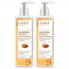 Jiva Almond Shampoo - 200 ml - Pack of 2 - For All Hair Types, Nourishes Your Hair Roots