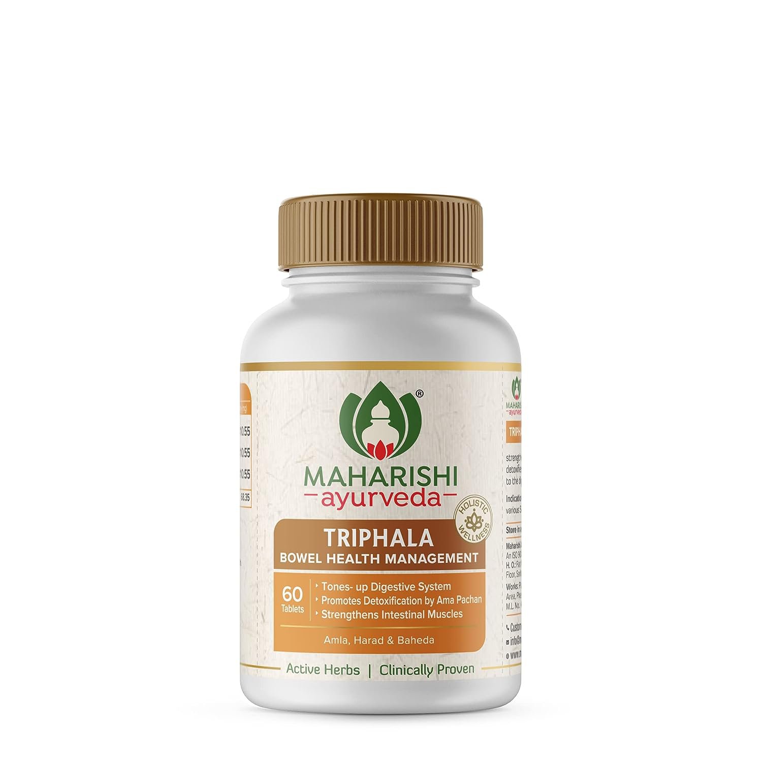 Triphala Tablets Maharishi Ayurveda Supports Healthy Digestion 60 tab.