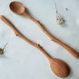 Hand Carved Branch Long Handle Wooden Spoon for Tea Coffee Lover, Kitchen Utensil Stirring Mixing