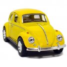 1967 Yellow Volkswagen Classical Beetle Diecast Toy Car 1:32 New 5"