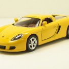 Yellow Porsche Carrera GT Diecast Model Toy 1:36 Brand New 5"