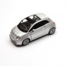 2007 Fiat 500 Diecast Model Toy Car 1:28 Silver 5" 2007 Fiat 500 Diecast Model Toy Car 1:28 Silver 5"