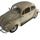 1:24 CREAM VW 1967 Volkswagen Beetle Pastel Diecast Model Toy Car 7"