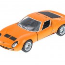 New 1971 Orange Lamborghini Miura P400 SV Diecast Model Toy Car 1:34