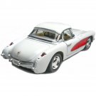 New 1957 White Chevrolet Corvette Chevy Diecast Model Toy Car 1:34