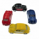 4PC Set 2.5" 1967 VW Beetle 2Tone Diecast Model Toy Car 1:64