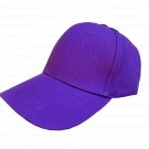 Purple Baseball Cap for Men & Women Plain Solid Cotton Hat Flexible Fit Plain Ball Caps