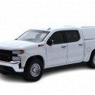 2022 Chevy Silverado 1500 W/T Work Pickup Truck & Cap 1:64 Diecast Model White