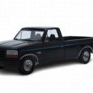 Black 1992 Ford F-150 Nite Edition Pickup Truck 1:64 Scale Diecast Model F150